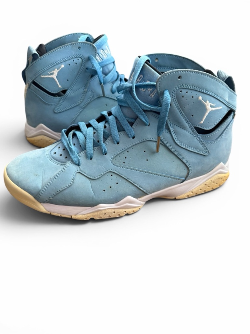 Nike Air Jordan 7 Retro Pantone 2017 Sneakers University Blue Suede Size 11